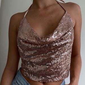 Misguided open back halter